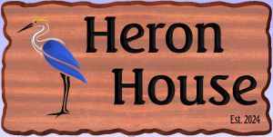 Heron House sign